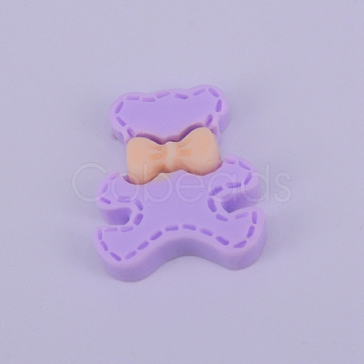 Opaque Frosted Resin Cabochon RESI-WH0009-09-1