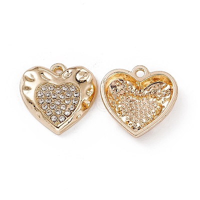 Alloy Rhinestone Pendants PALLOY-P287-17KCG-02-1