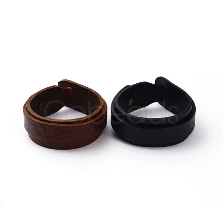 Alloy Leather Cold Bracelets BJEW-N269-13-1