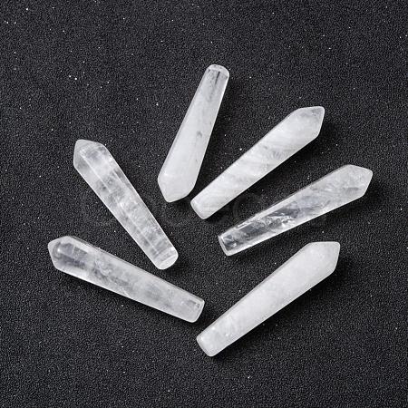 Natural Quartz Crystal Pointed Beads X-G-P393-M05-1