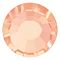 Preciosa&reg Crystal Hotfix Flatback Stones, Czech Crystal, Round(438 11 612 Chaton Rose VIVA 12 &reg), 00030 266 Apricot, SS6(1.9~2.1mm)